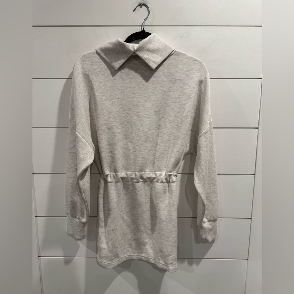 Varley Freya sweatshirt in ivory marl - Picture 5 of 8